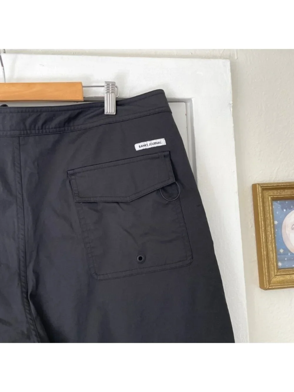Banks Journal Men's Black Swim Shorts Size 38